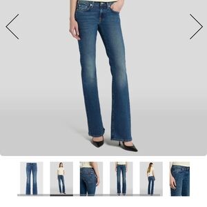 7 For All Mankind Women's Blue Boot Cut Jeans